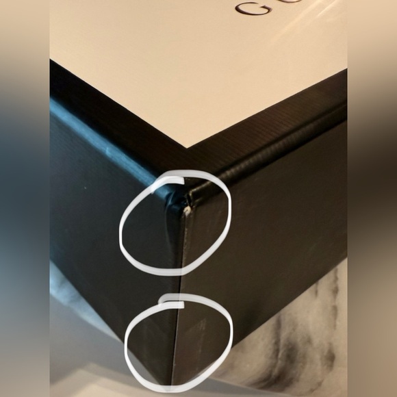 Gucci Classic Black & White Gift Box 7.38x7.38x3 Inc Empty Unbranded Box - Picture 10 of 13